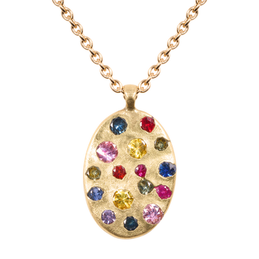Rainbow Confetti Necklace - 11785
